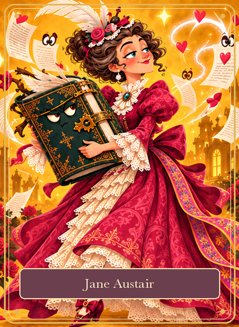Jane Austair author card