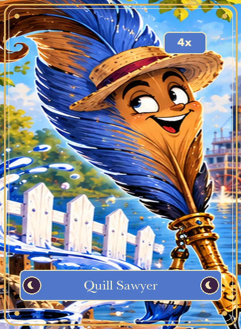 Quill Sawyer quill card