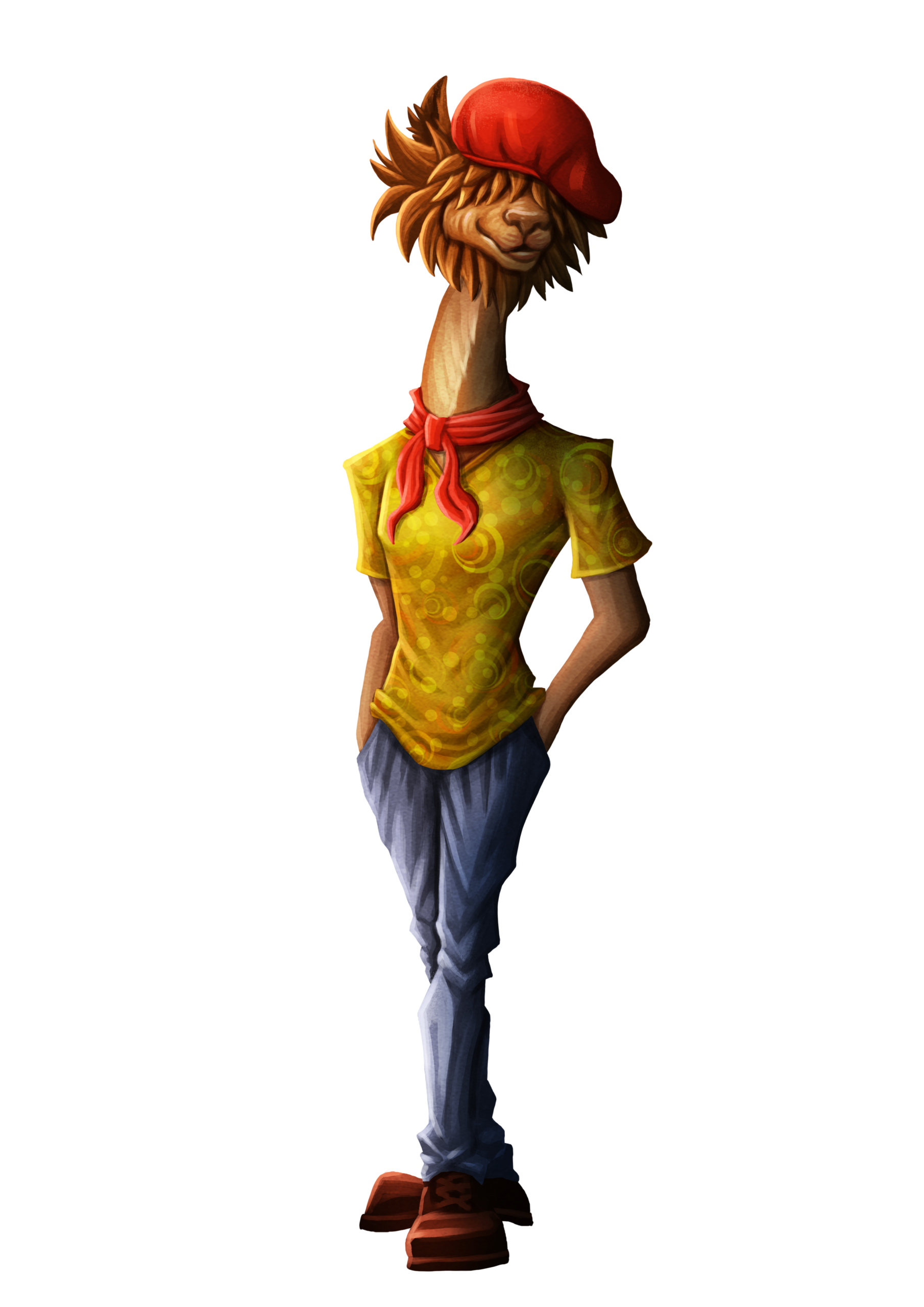Finished commissioned character design of Droma by Nurkaydar Tomiris.