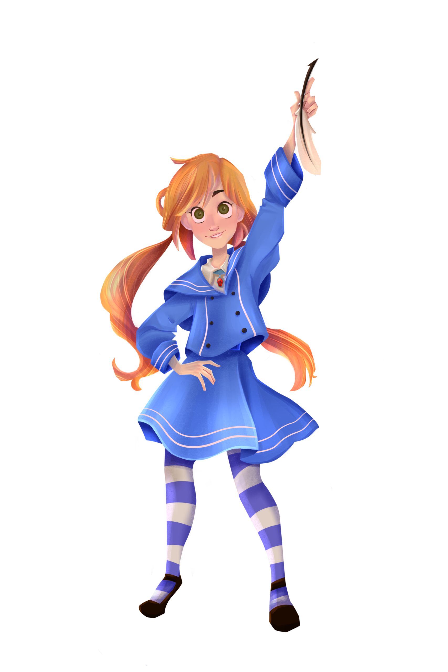 Finished commissioned character design of Parker by Nurkaydar Tomiris.