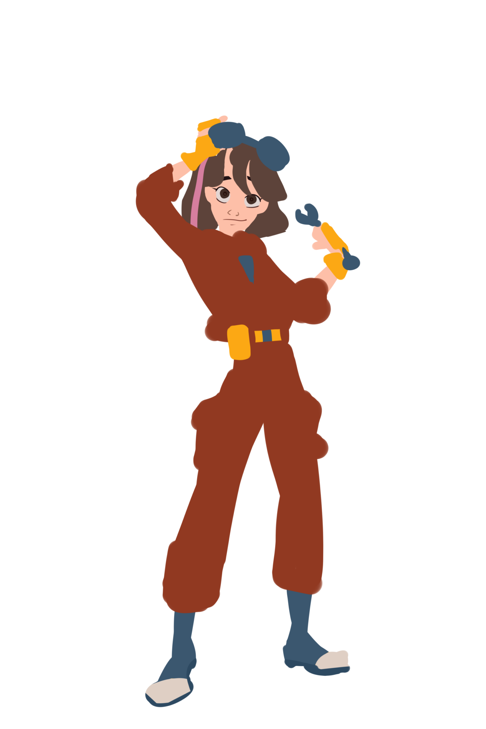 Finished commissioned character design of Quinn by Nurkaydar Tomiris.
